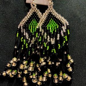 Huichol beaded earrings